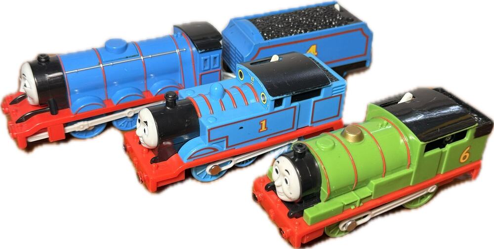 Thomas & Friends TrackMaster Motorized Train Lot Thomas Percy Gordon FOR PARTS